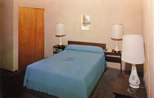 A room at the Linoaks Motel, Alameda, California 